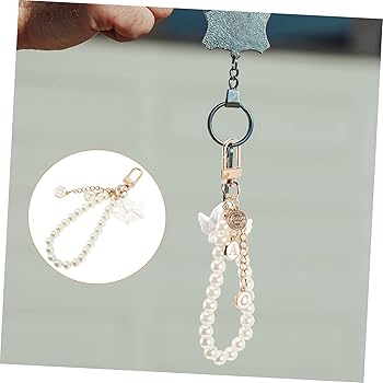 Amazon.co.jp: 2個 真珠のキーホルダー パールキーホルダー